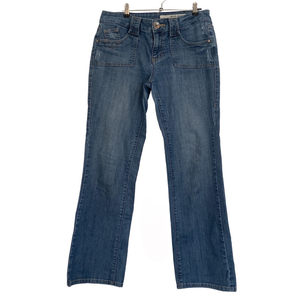 🌿LAST CHANCE🌿 y2k Distressed Blue Straight Cut DKNY Jeans 8